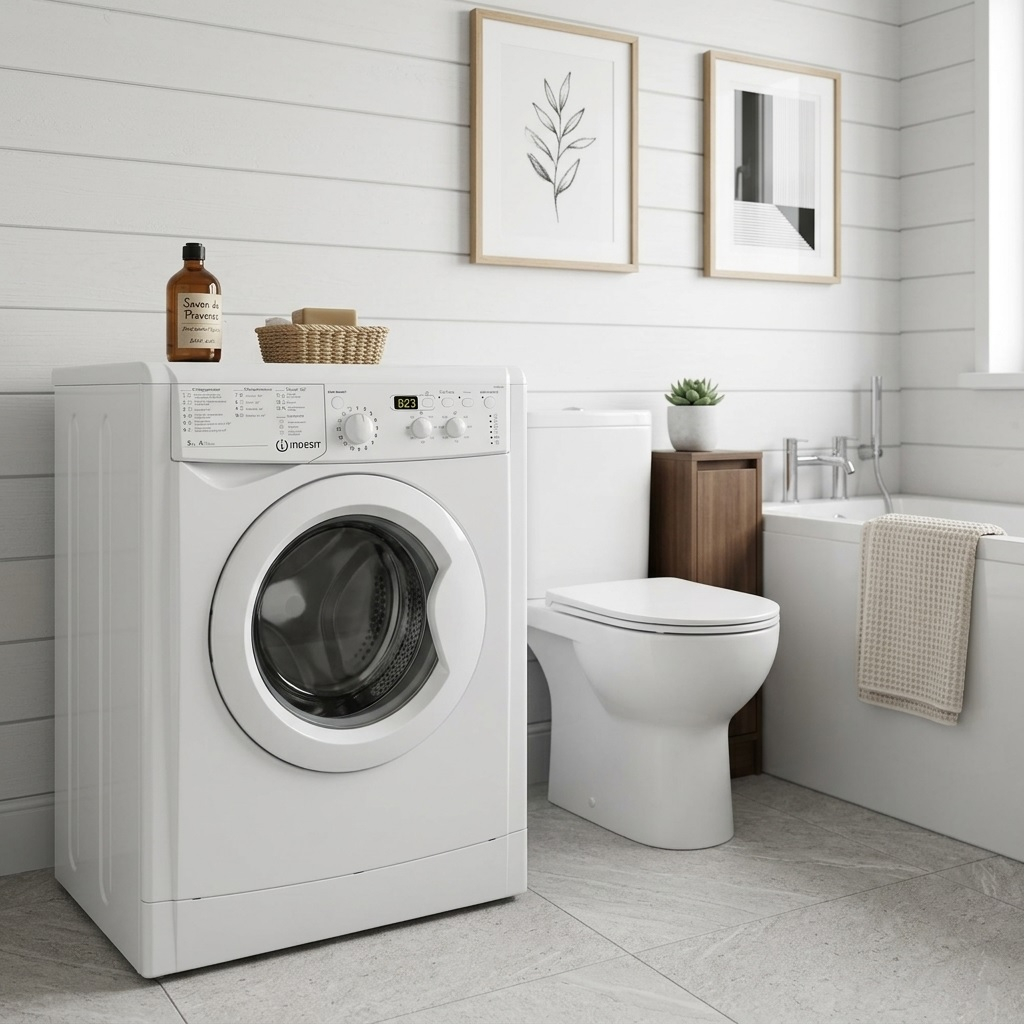 Машина стиральная фронтальная Indesit IWSD 51051 CIS, 1000 об/мин, 5 кг, белая