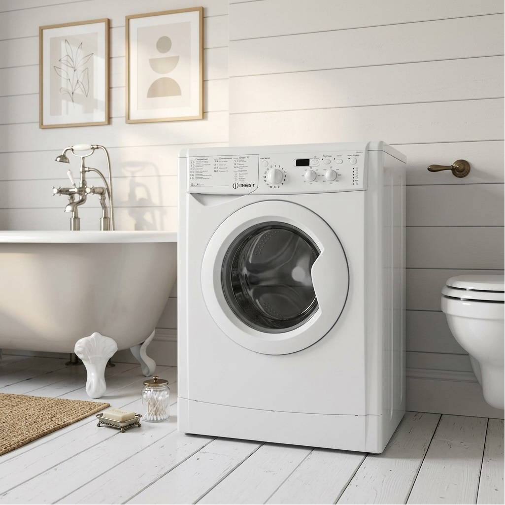 Машина стиральная фронтальная Indesit IWSD 51051 CIS, 1000 об/мин, 5 кг, белая