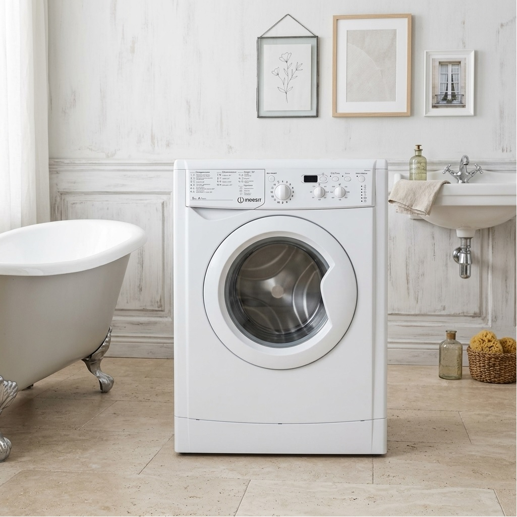 Машина стиральная фронтальная Indesit IWSD 51051 CIS, 1000 об/мин, 5 кг, белая