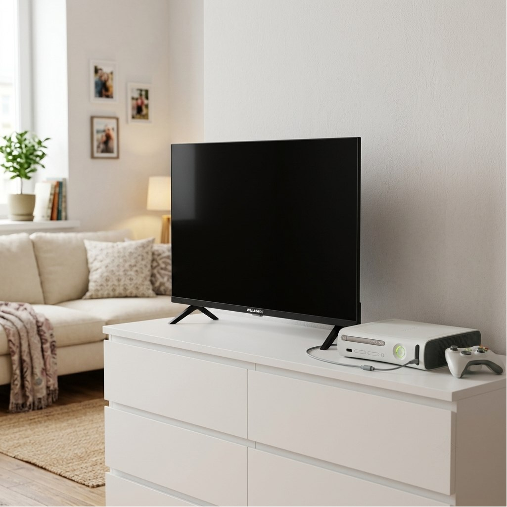 Телевизор Willmark WTV-43FHDS, 2004481, 1920х1080, встроенный Wi-Fi, черный