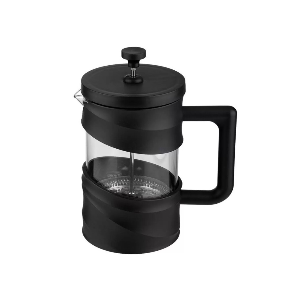 Френч-пресс Mallony La Caffetteria 108407, 350 мл, черный, стекло, нержавеющая сталь 