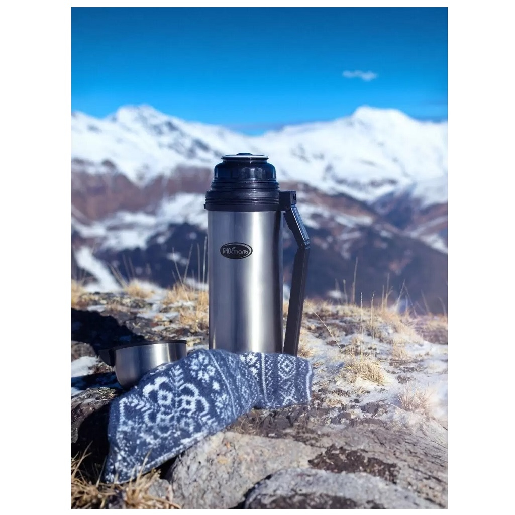 Термос Biostal 180197, для еды, нержавеющая сталь, колба нержавеющая сталь 1.8 л