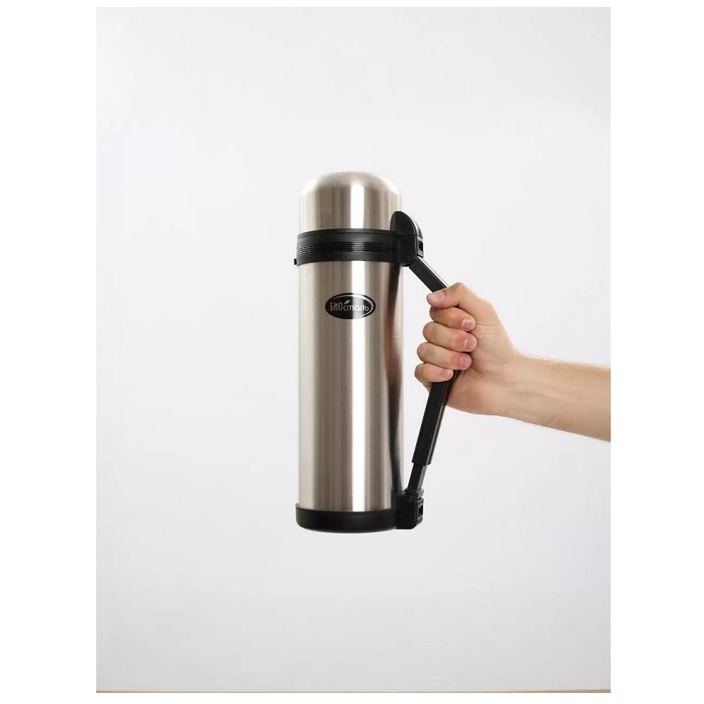 Термос Biostal 180197, для еды, нержавеющая сталь, колба нержавеющая сталь 1.8 л