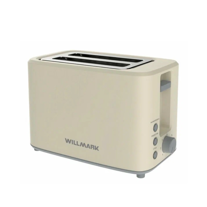 Тостер Willmark WTS-9868P бежевый, 950 Вт