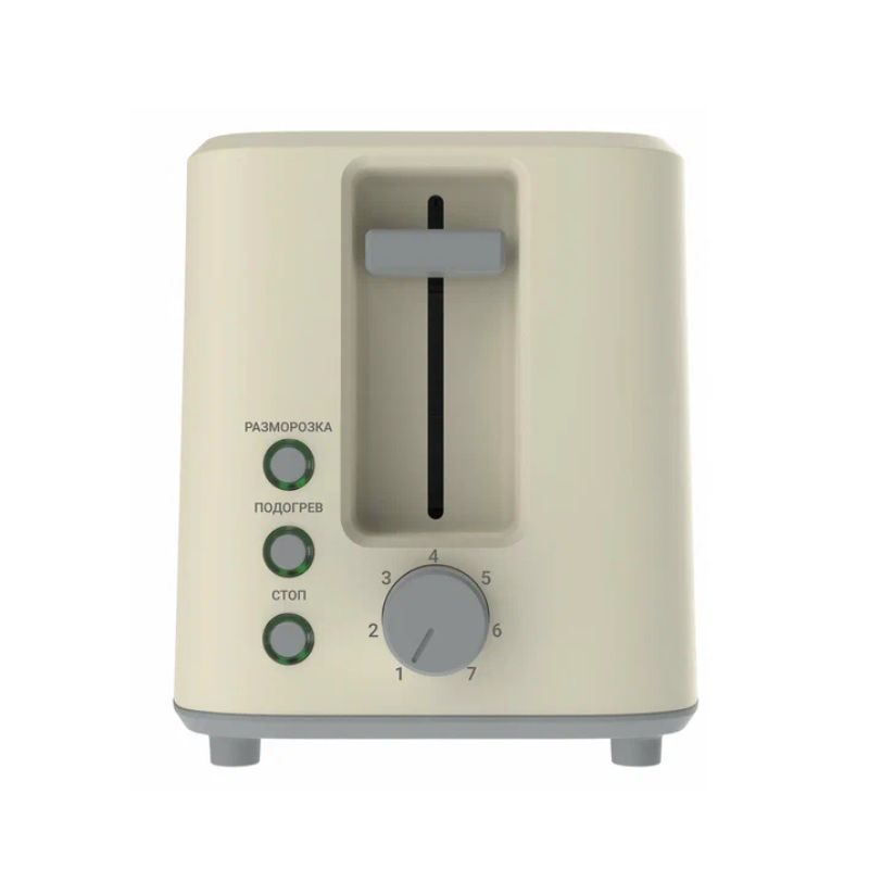 Тостер Willmark WTS-9868P бежевый, 950 Вт