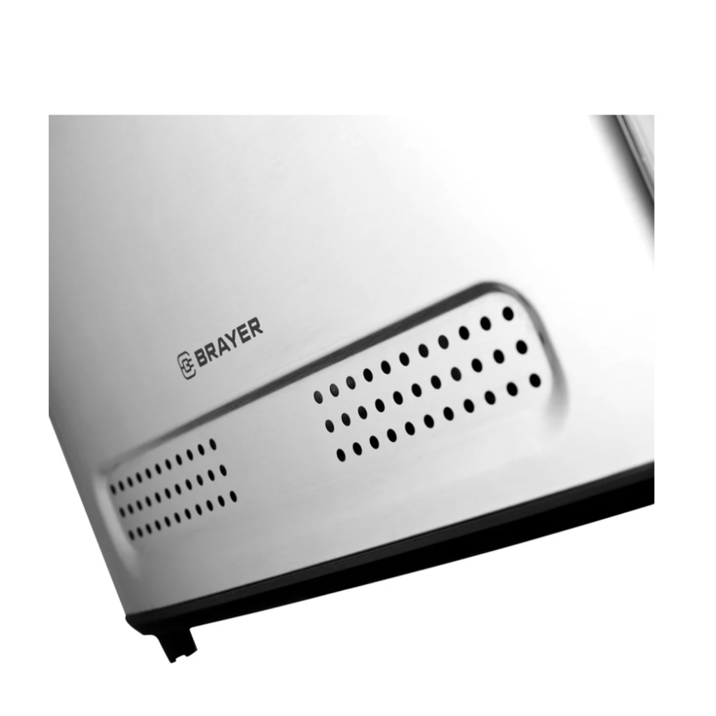 Тостер Brayer 2110BR, 7 режимов работы, съемный поддон, сталь, 850 Вт