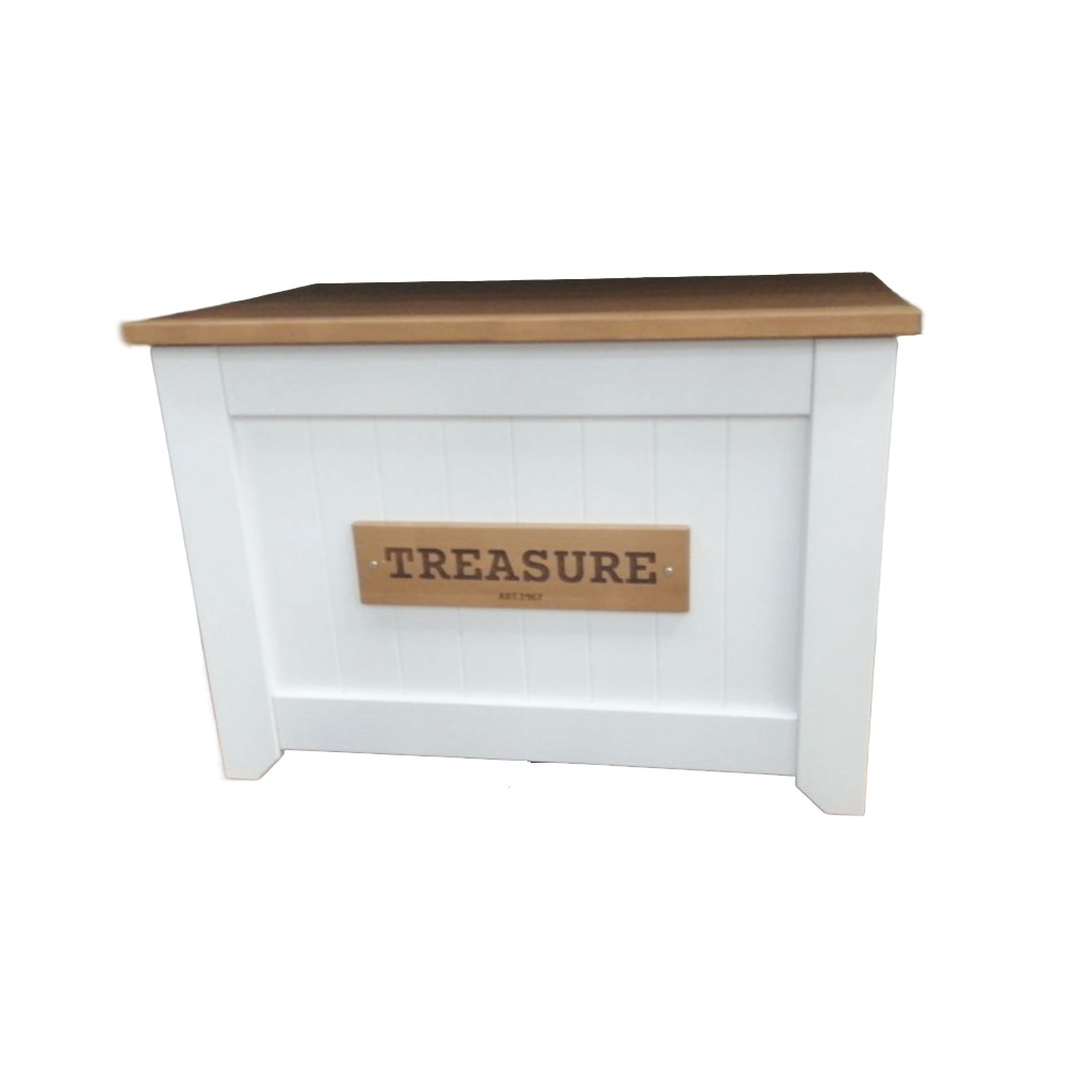 Сундук Treasure для хранения предметов, ЛДСП+МДФ, белый, 470х510х990 мм