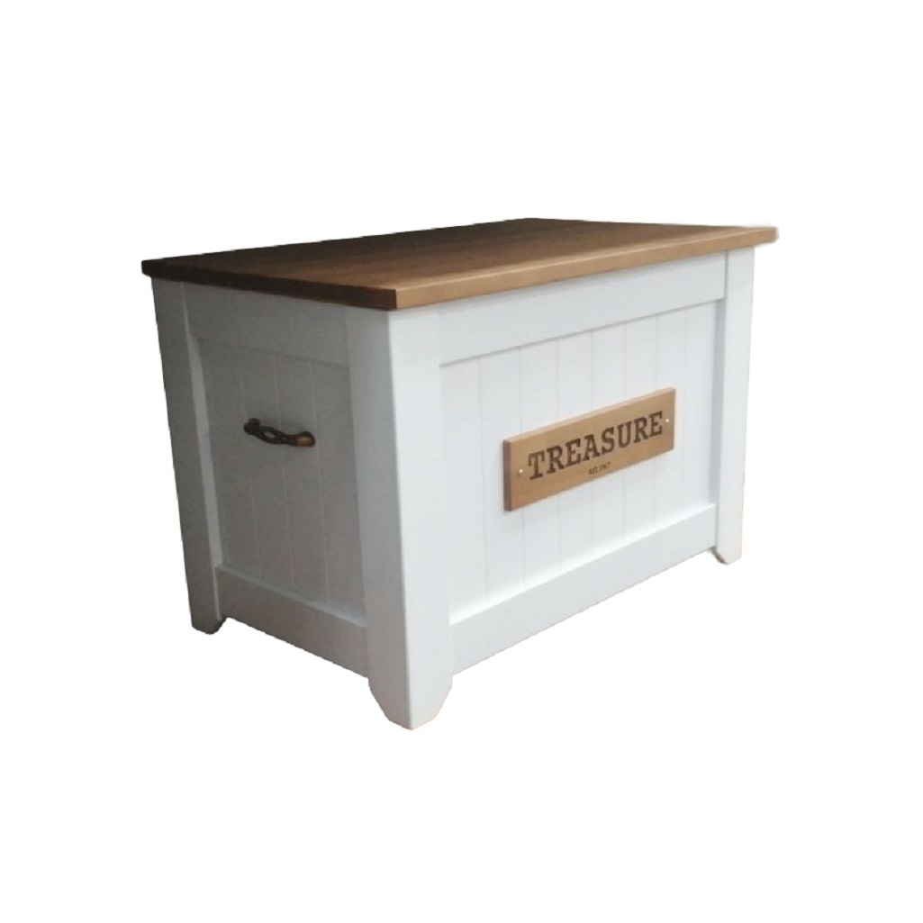 Сундук Treasure для хранения предметов, ЛДСП+МДФ, белый, 470х510х920 мм