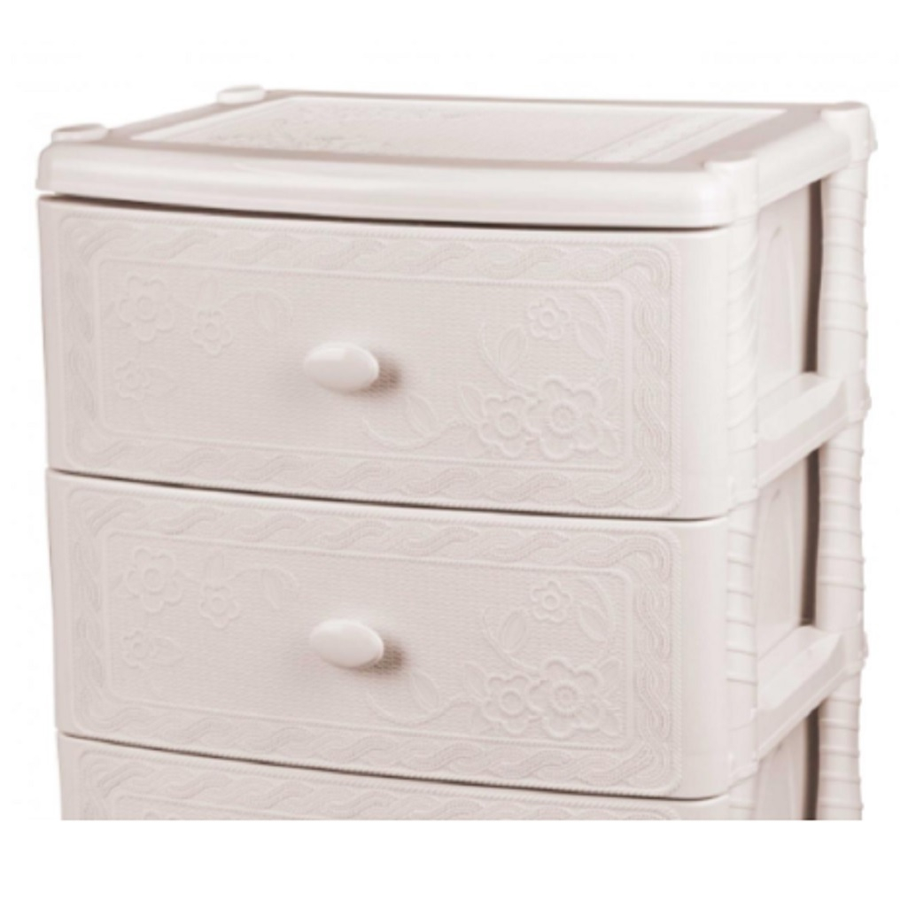 Комод четырехсекционный Альтернатива Флоран М6838, слоновая кость, 42.5х56х90.5 см