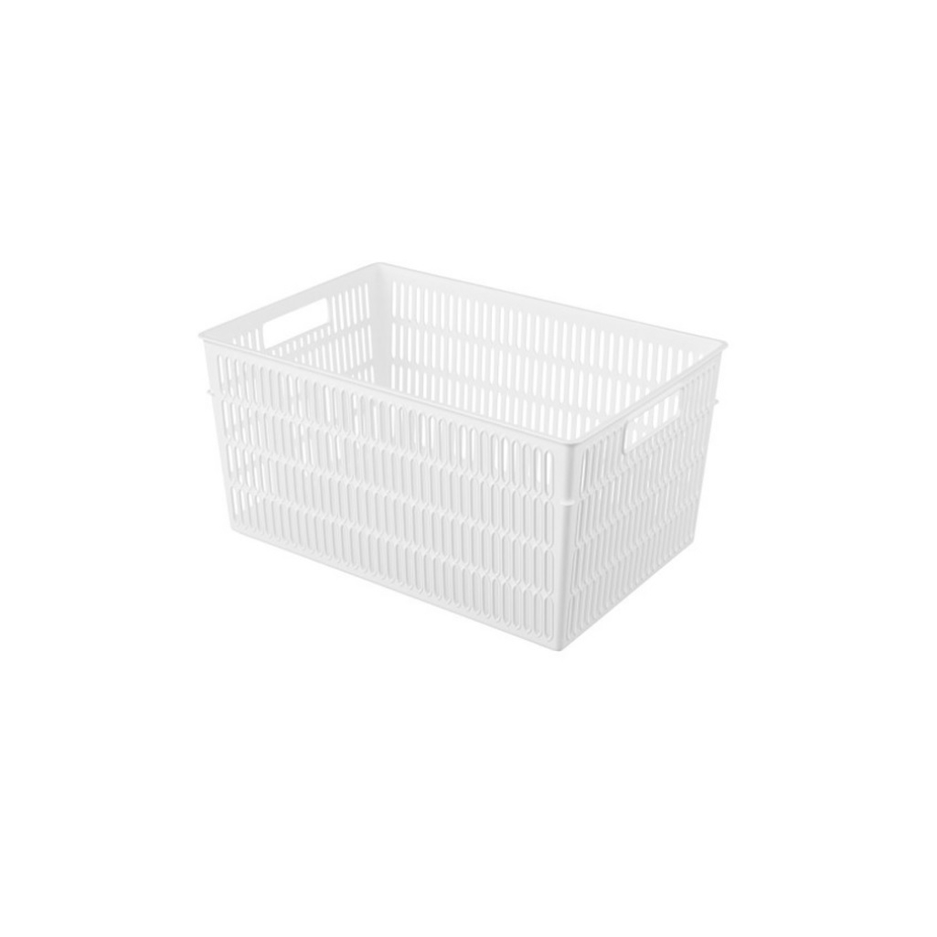 Корзина Econova Simplify, универсальная, белая, 138х184х274 мм, 6 л, 435250516
