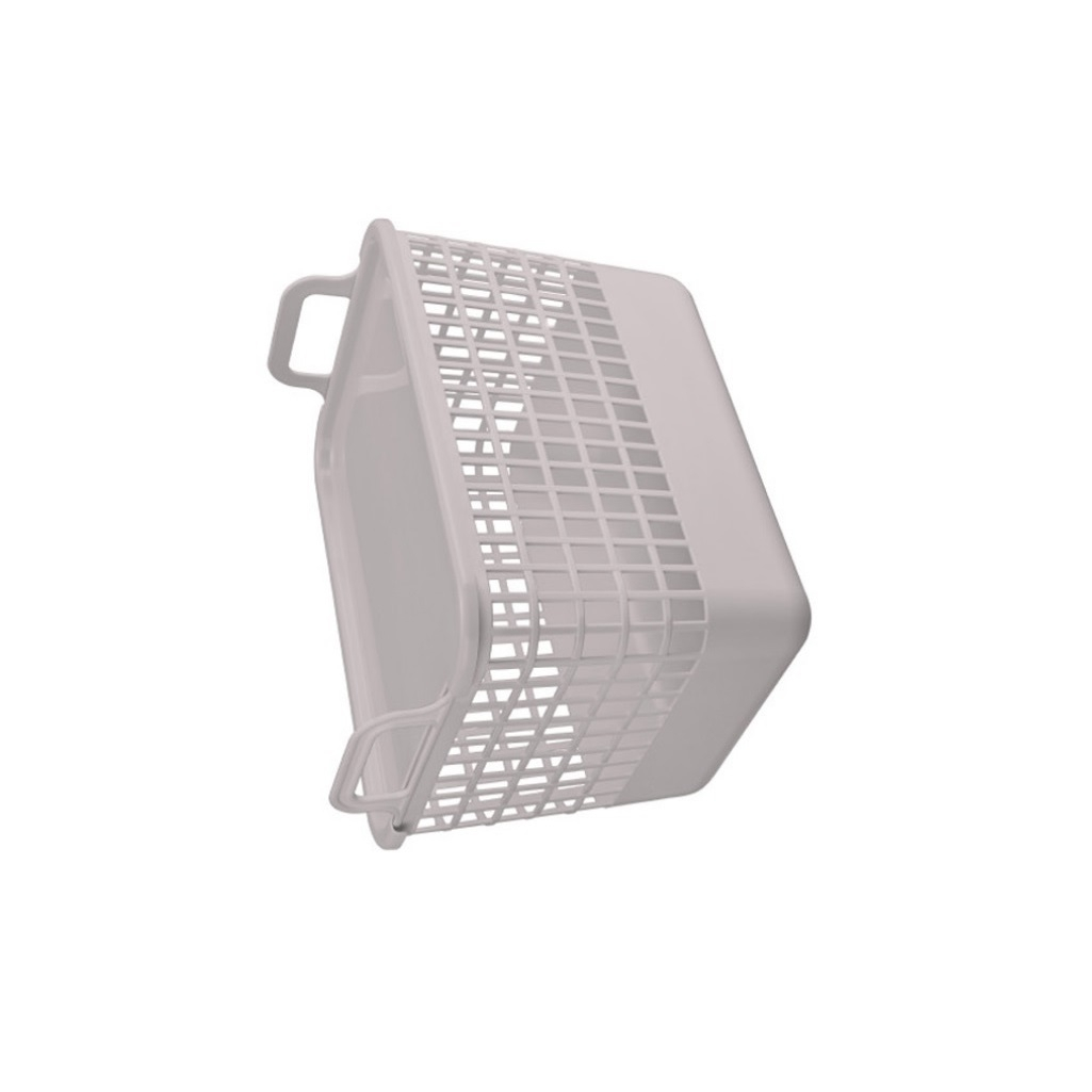 Корзина Econova Ково, с крышкой, 15 л, cветло-бежевый, 224х255х320 мм, 435218234