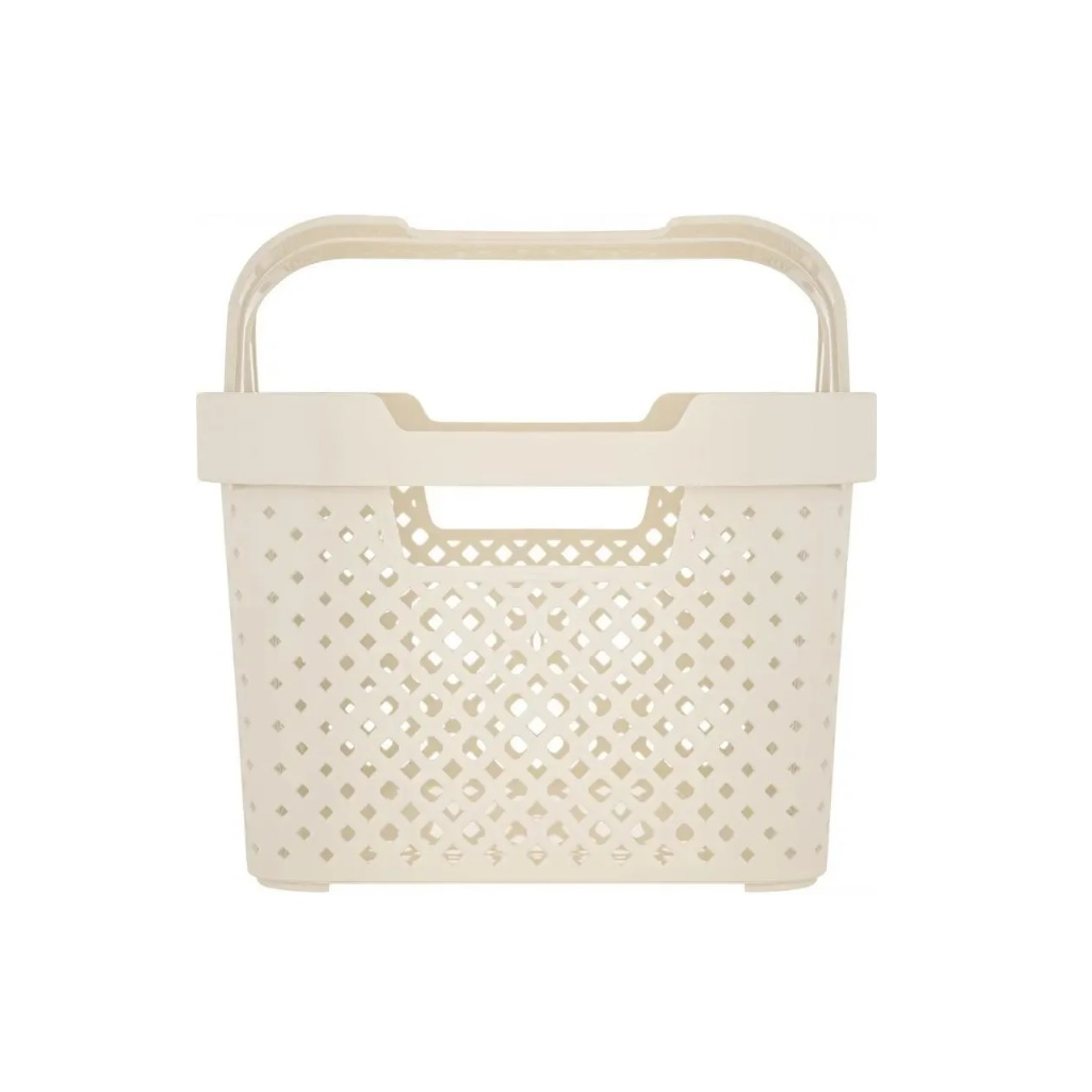 Корзинка для хранения с ручками Plast Team Stockholm, 5 л, молочный туман, PT500410048