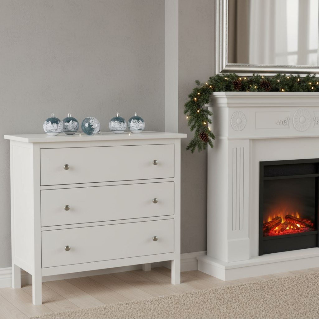 Набор шаров Изморозь, Зимний лес 2131338, пластик, диаметр 6 см, в упаковке 6 штук