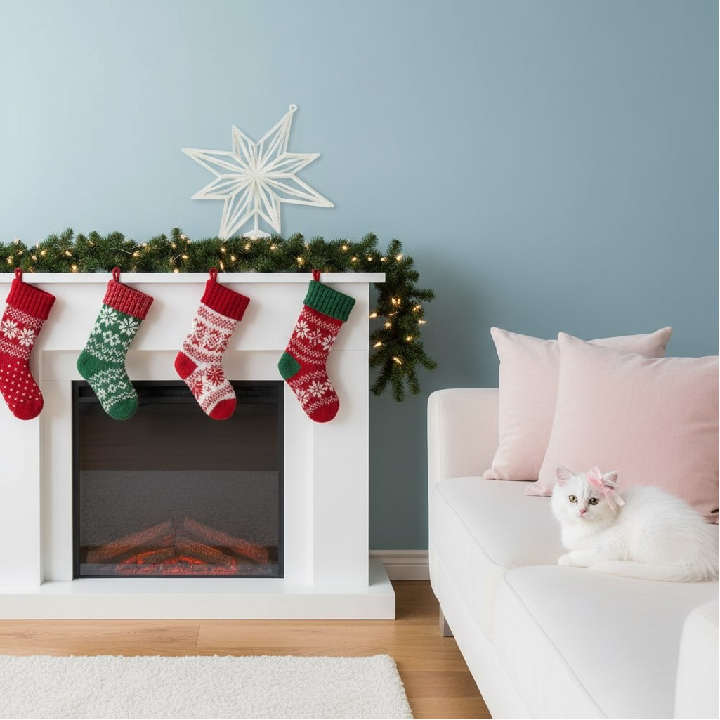 Украшение елочное Y4-8472, Звезда Вифлеемская, для декора интерьера, белое, диаметр 15.5 см