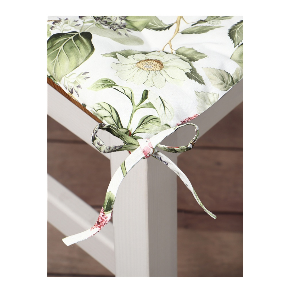 Сидушка на стул Этель Organic home 10861796, хлопок, 7х42х42 см