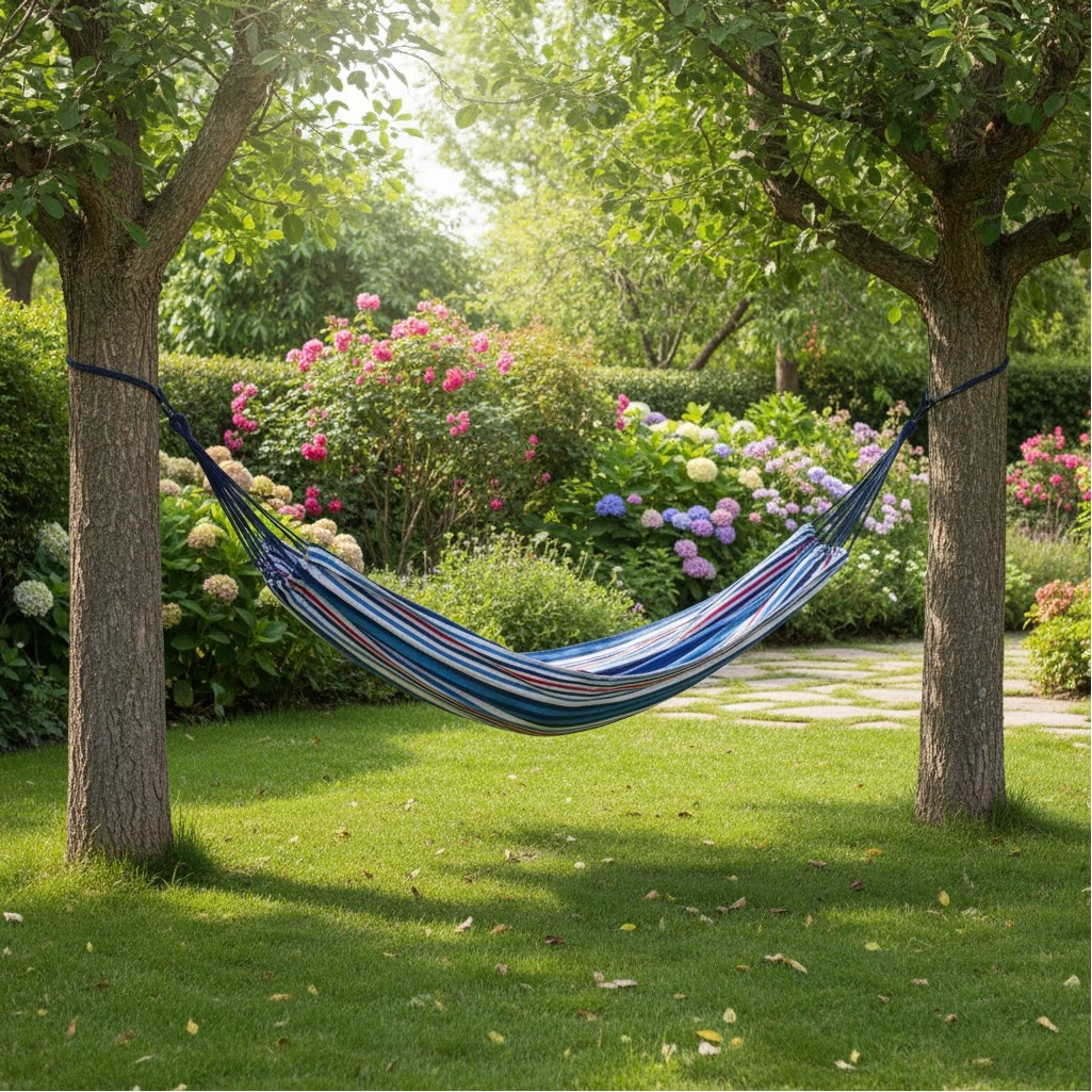 Гамак полотняный хлопковый LG12 6/7/8, с планкой, до 100 кг, 90х200х280 см