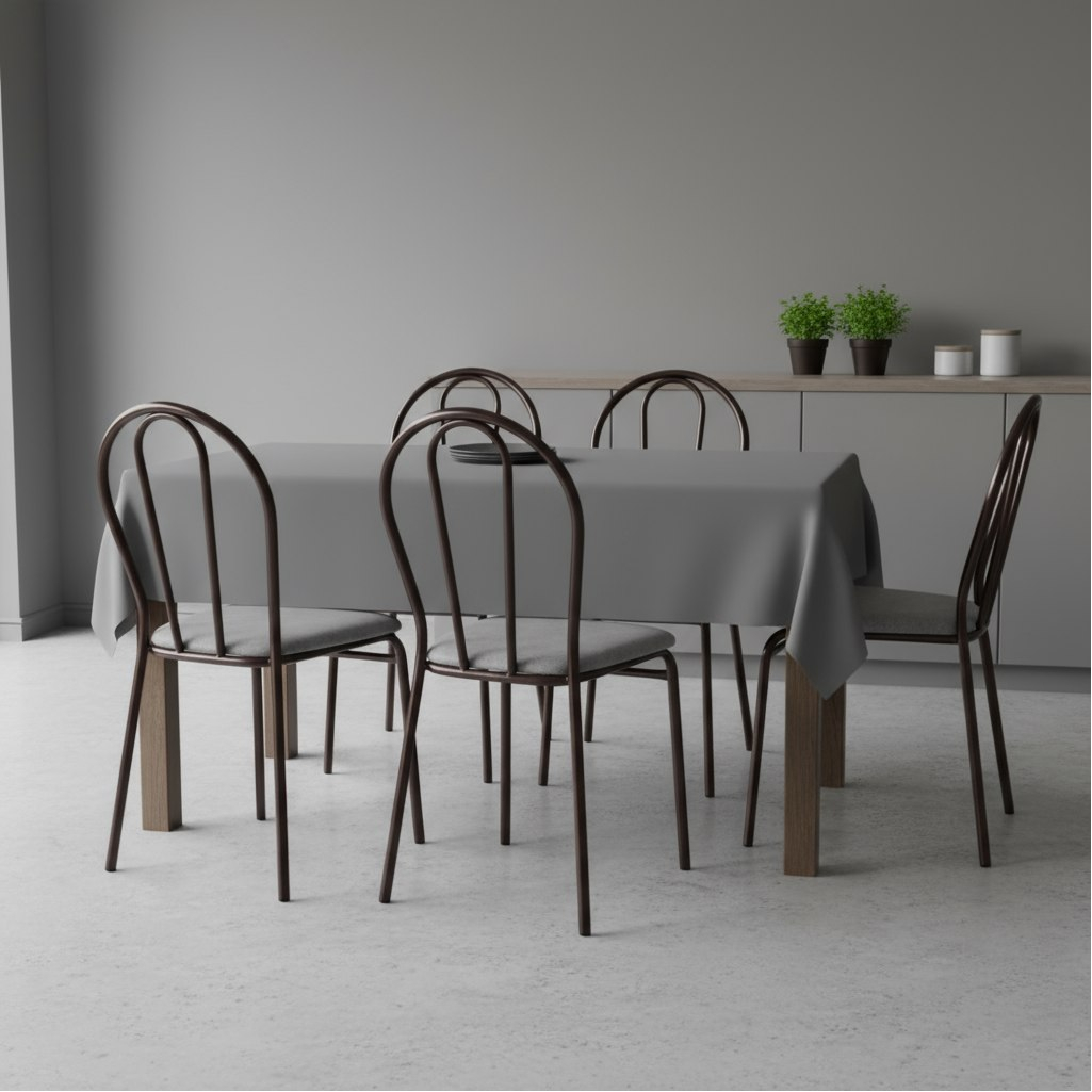 Стул New Victoria с мягким сиденьем, античная медь, серый, 35х38х87 см