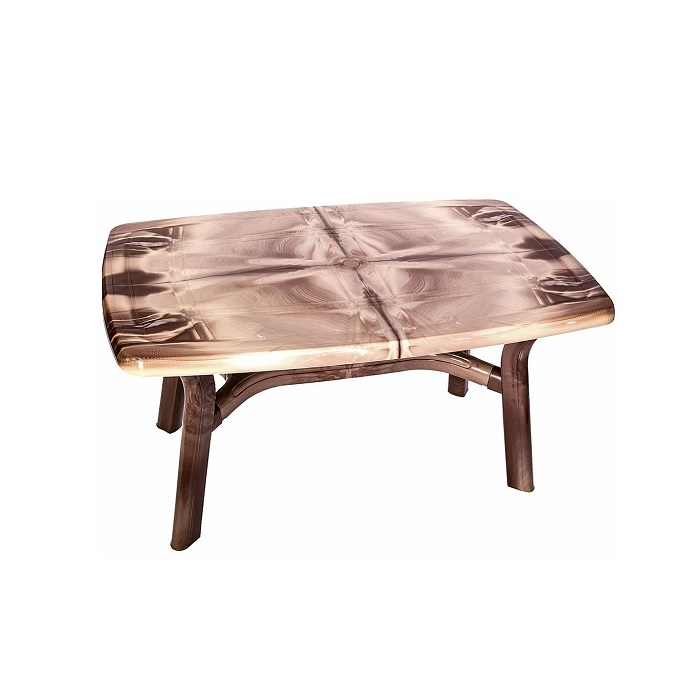 Стол пластиковый прямоугольный Стандарт Пластик Премиум Лессир 140x85x72,8 см макоре