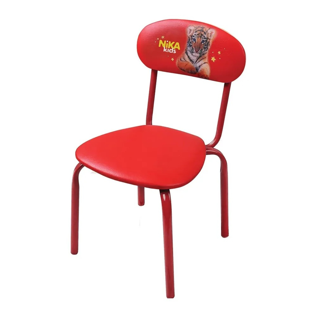 Стул детский Nika Тигренок с мягким сидением, алый, 32х35х55 см