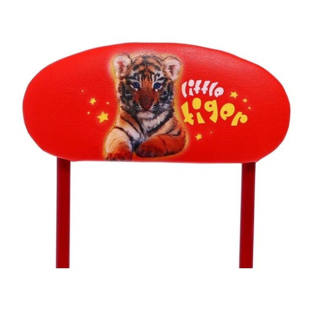 Стул детский Nika Тигренок с мягким сидением, алый, 32х35х55 см