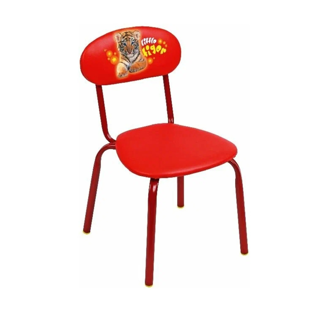Стул детский Nika Тигренок с мягким сидением, алый, 32х35х55 см