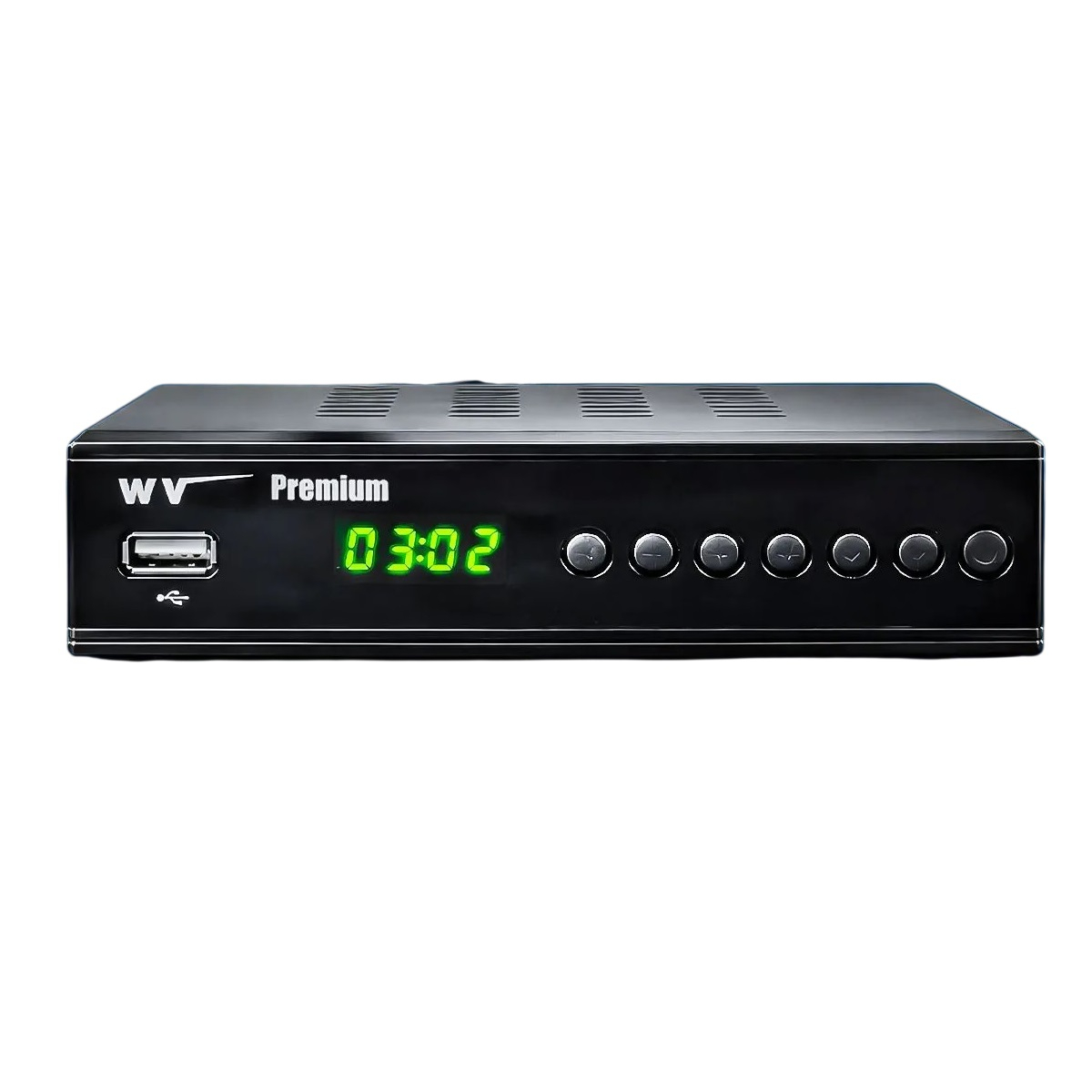 Ресивер цифрового телевидения WV Premium, Didgital DVB-Т/T2/С, IPTV, USB, FM, TV/STB пульт, цвет черный