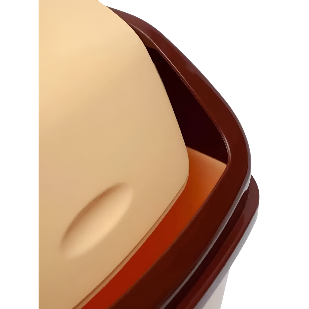 Ведро для мусора ЭльфПласт Ромашка 108, объем 5 литров, пластик, с крышкой, цвет Бежевый