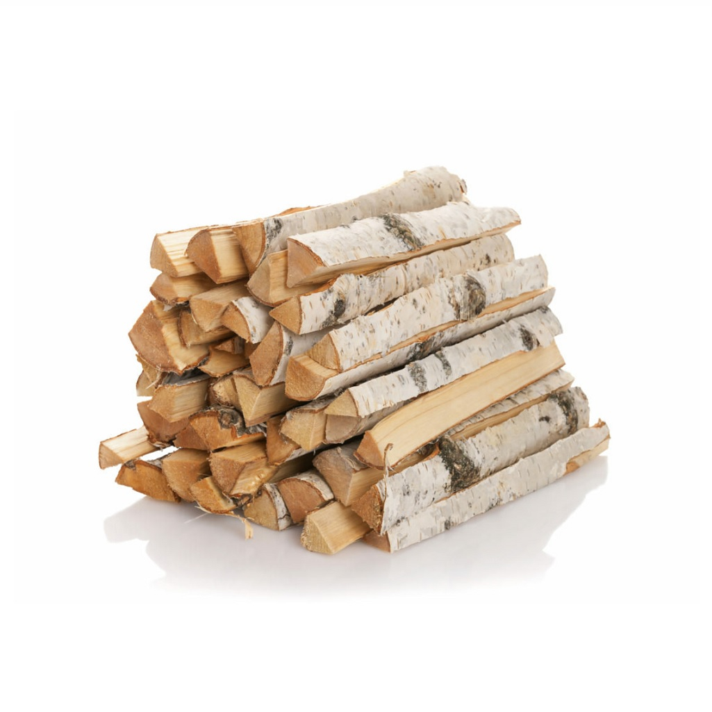 Дрова березовые Из лесу вестимо, колотые, камерной сушки, в сетке 10 литров