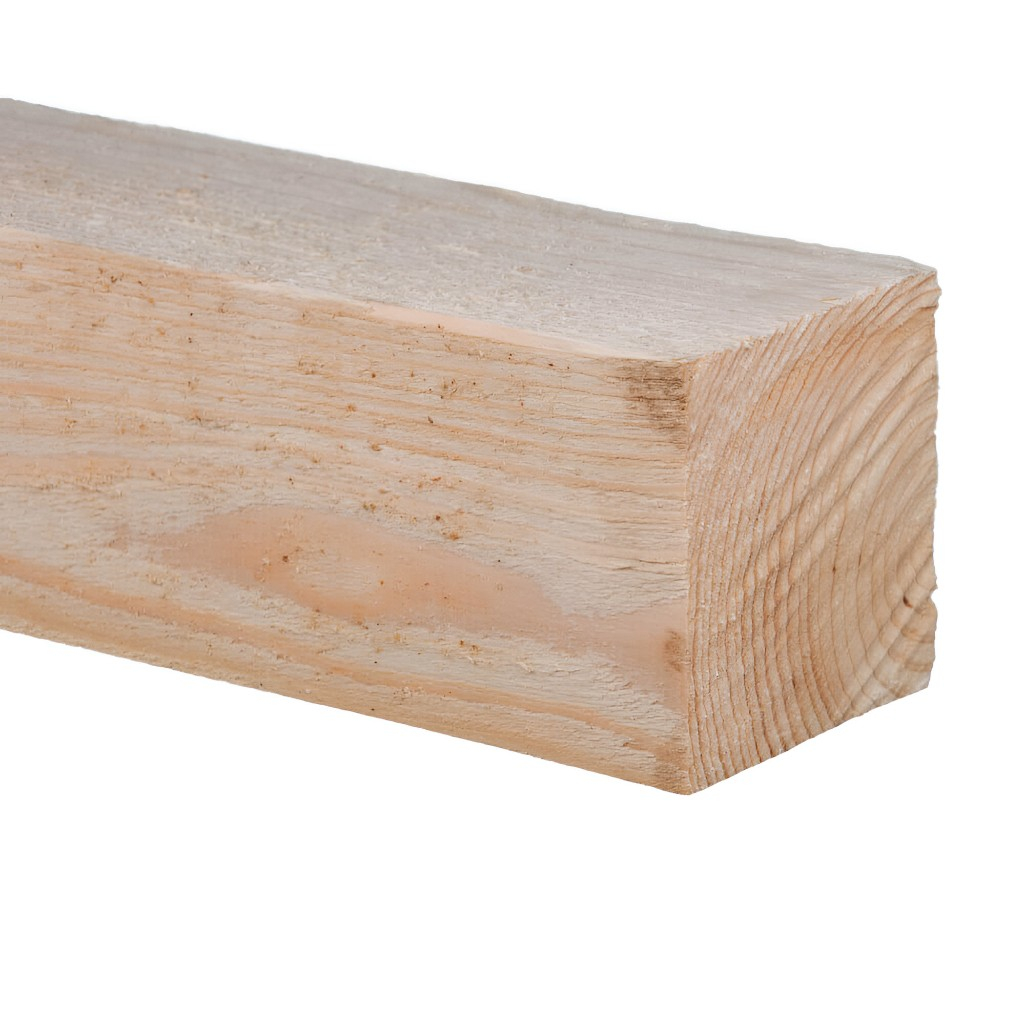 Брус обрезной, сорт 1-2, Хвойные породы 100х100х6000 мм, естественной влажности