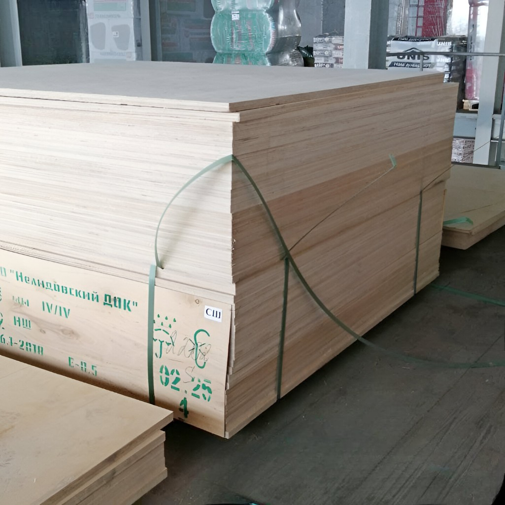 Фанера строительная ФК, сорт 4/4, береза 6х1525x1525 мм, для внутренних работ