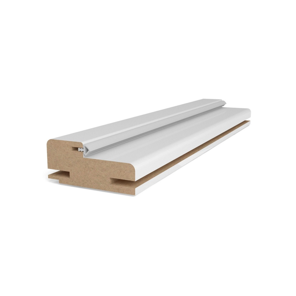 Коробка дверная сэндвич Bravo Snow Melinga 031-2324 МДФ, для межкомнатных дверей, белая, 32х70х2070 мм