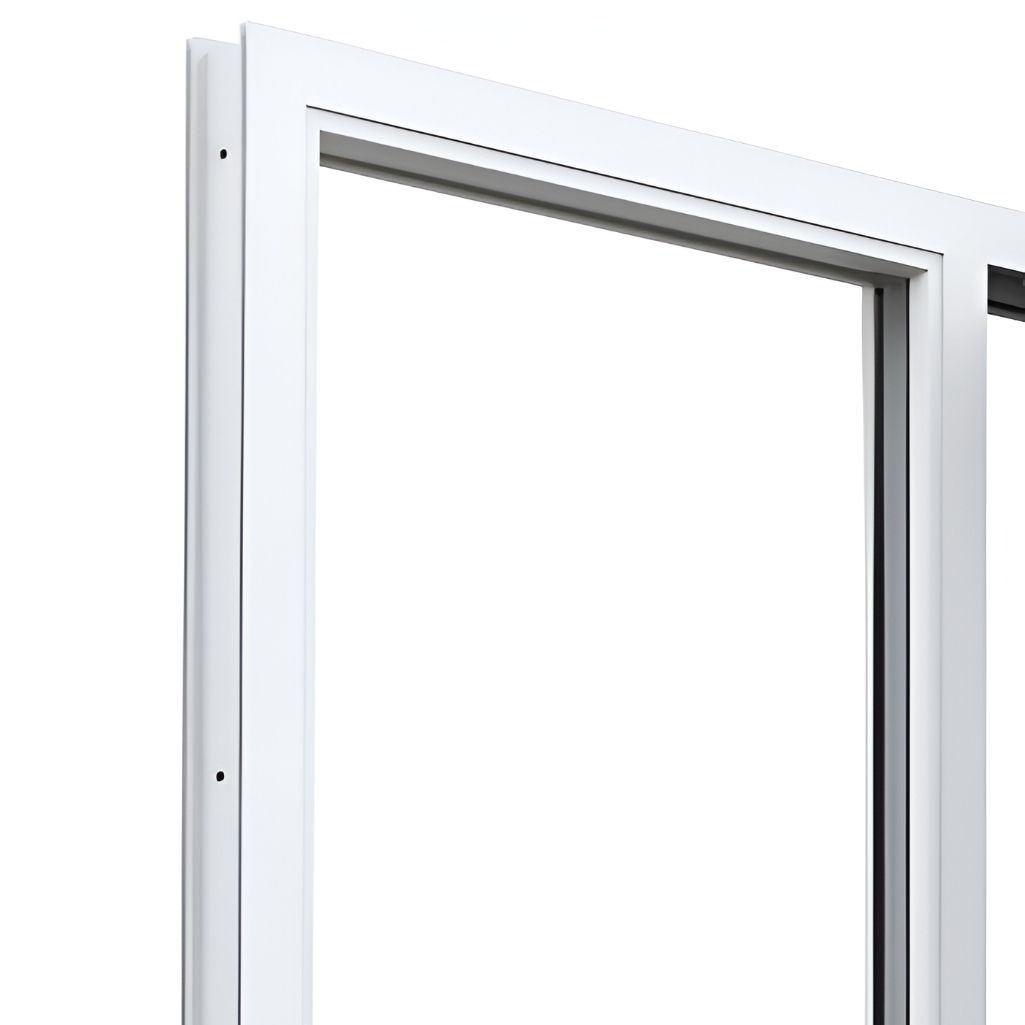 Оконный блок ПВХ 1.2х1.3 м, 70 мм стеклопакет, правый двухстворчатый, белый