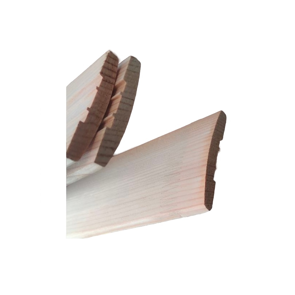Наличник гладкий полукруглый, Хвойные породы, 20х70х2200 мм, деревянный, для двери