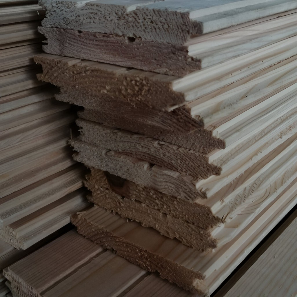 Вагонка Штиль, сорт АВ, Хвоя 12.5х140х2100 мм, в упаковке 8 штук