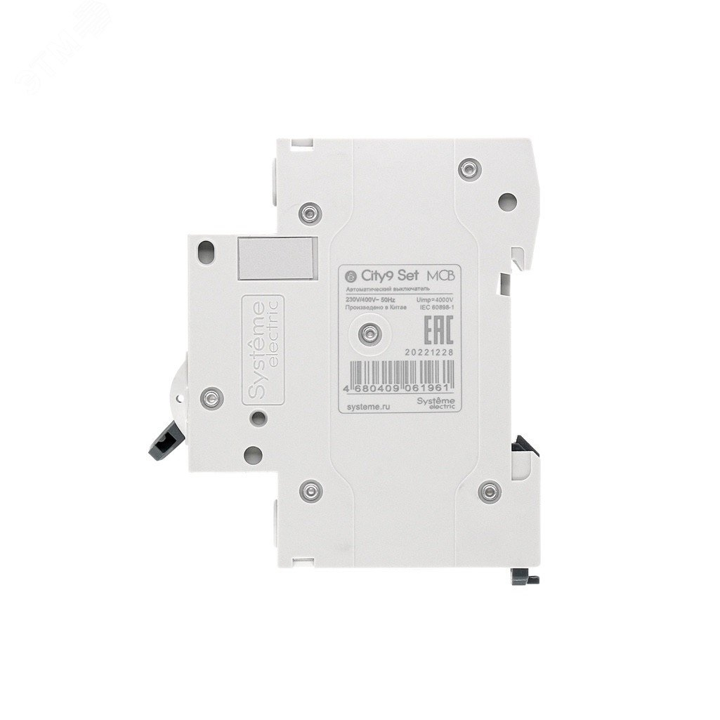 Выключатель автоматический однополюсный Systeme Electric City9 C9F34116, 1п, C, 16А, 4.5кА