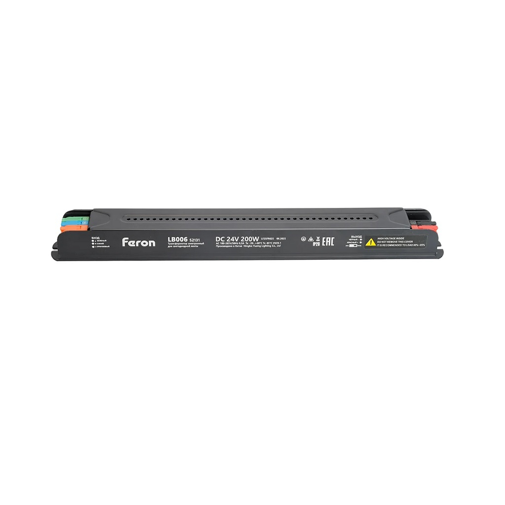 Блок питания Feron LB006, 52131, 200 Вт, 24В, IP20, для светодиодной ленты, с диммированием