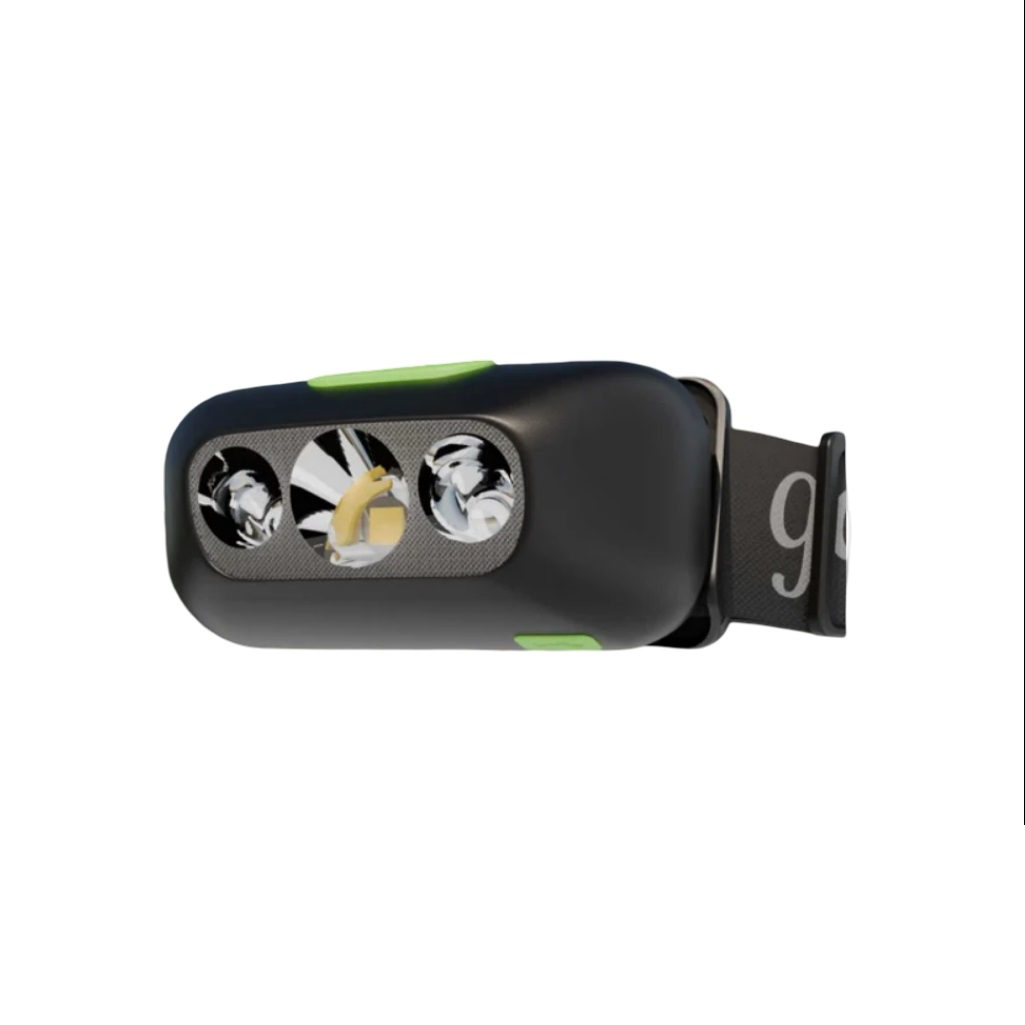 Фонарь светодиодный налобный Gauss, модель GFL410, 3W, 400mAh, 80lm, аккумулятор Li-ion, 3 режима