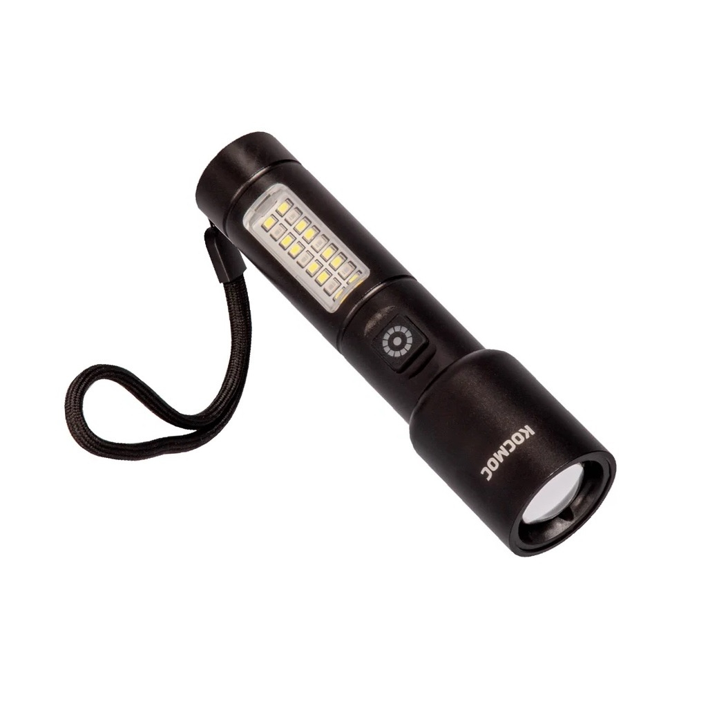 Фонарь ручной Космос KOC134Lit, аккумуляторный, 10Вт LaserLED/Li-ion 18650 1200 мАч, алюминиевый корпус, USB Type-C