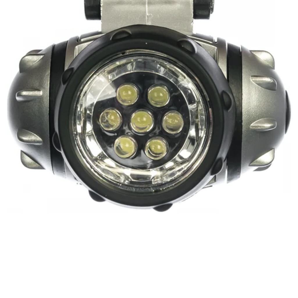 Фонарь налобный Космос KOC-H7-LED 277361, 7хLED, 4 режима работы, в комплекте 3 батарейки AAA/R03 