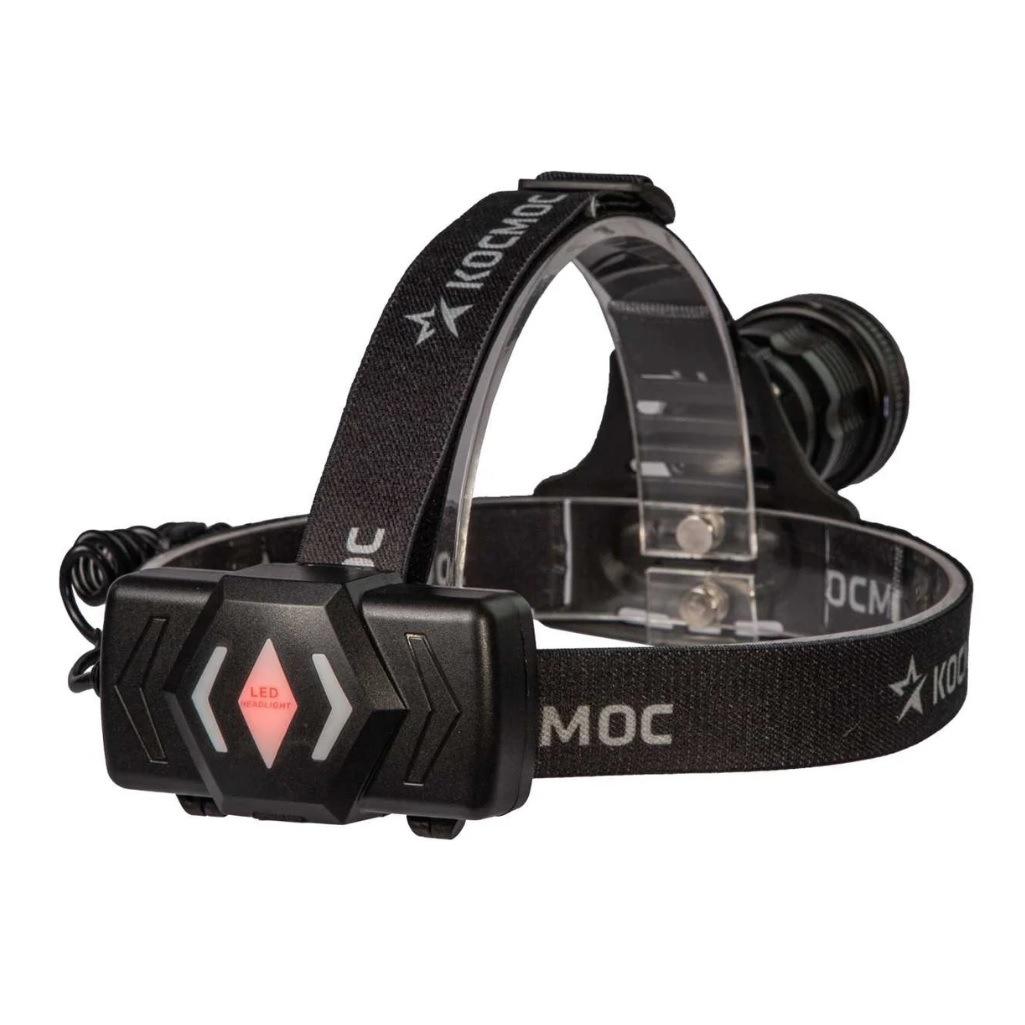 Фонарь светодиодный налобный Космос KOC855Lit, аккумуляторный, 10Вт, P50, LED/Li-ion18650, 2х1000 мАч, USB Type-C