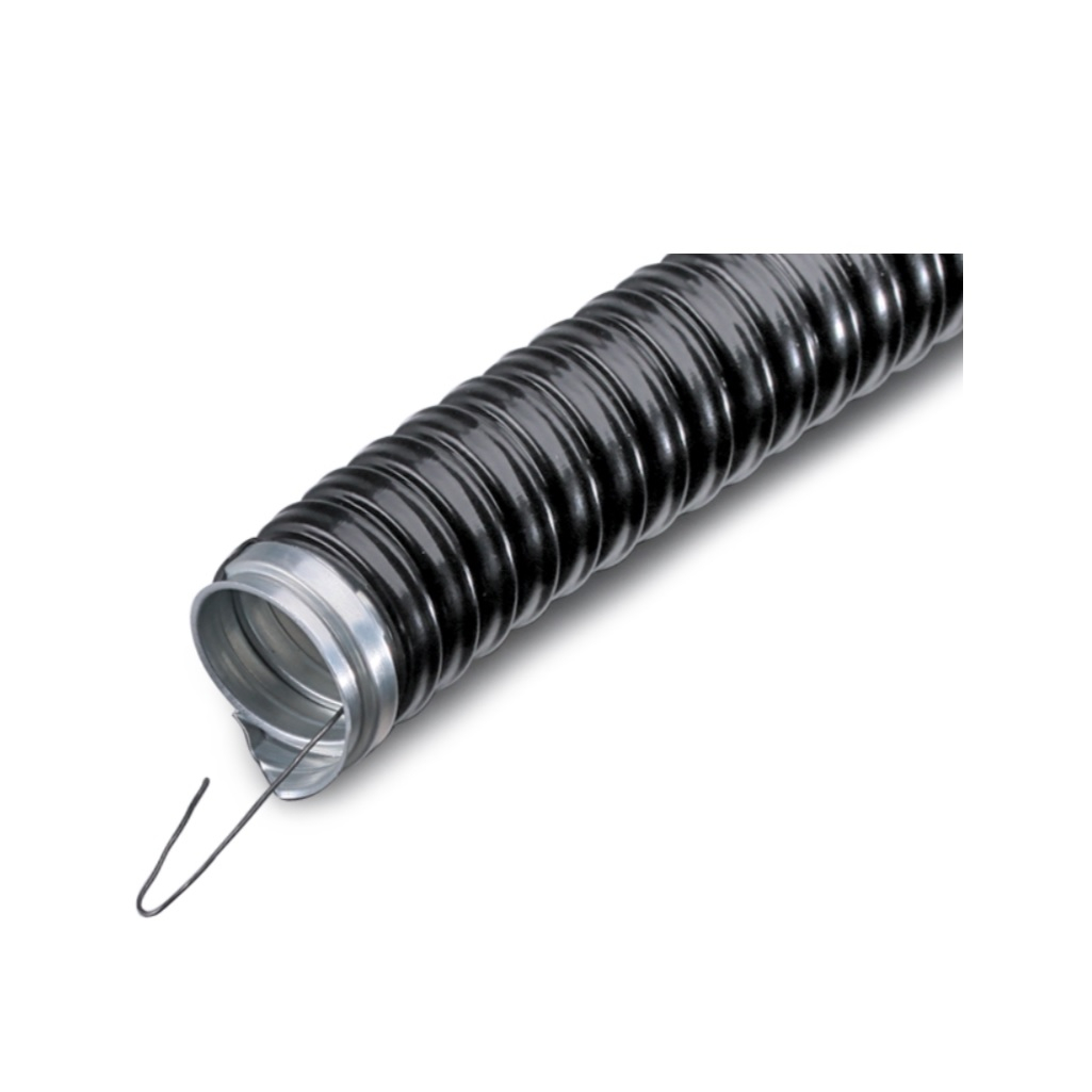 Металлорукав Iek Elasta РЗ-Ц-П-20 мм CMP10-20-050, в ПВХ, черный, 1 метр