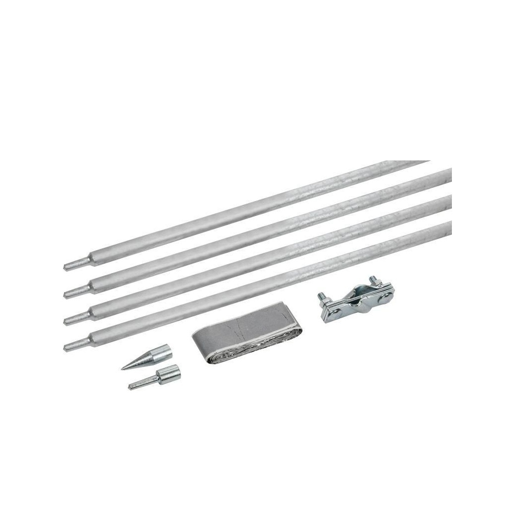 Комплект заземления IEK ZKZ11-14-016-06 d 16 мм, оцинкованная сталь, 1.5 м, 4 шт