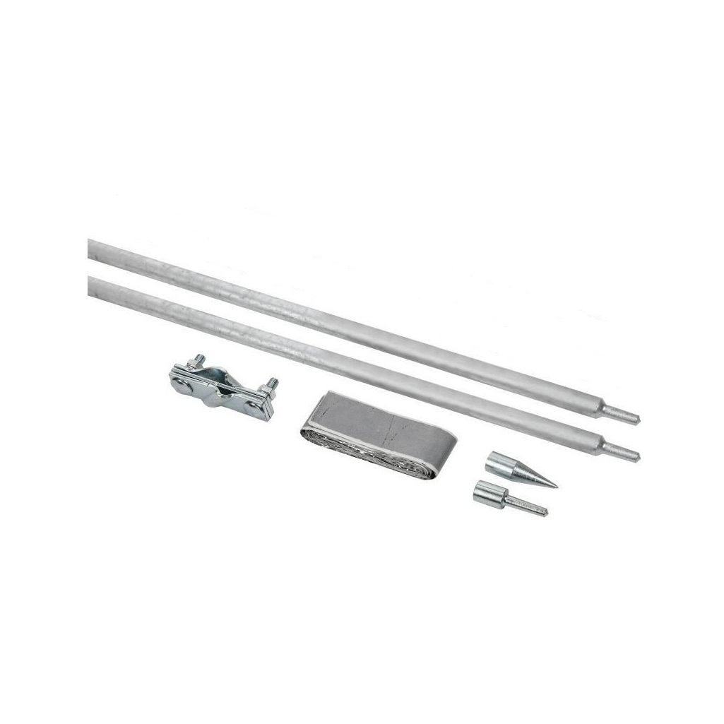 Комплект заземления IEK ZKZ11-14-016-03 d 16 мм, оцинкованная сталь, 1.5 м, 2 шт