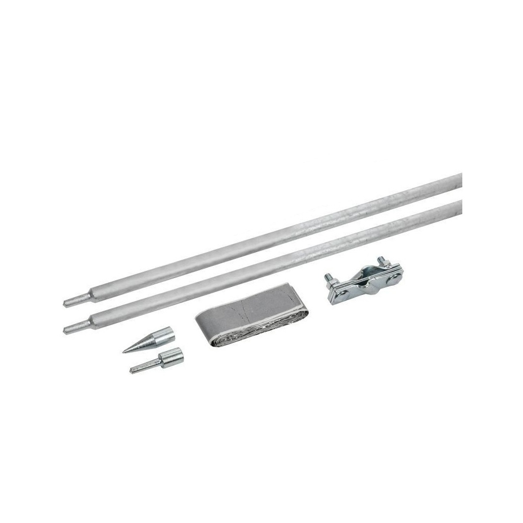 Комплект заземления IEK ZKZ11-14-016-03 d 16 мм, оцинкованная сталь, 1.5 м, 2 шт