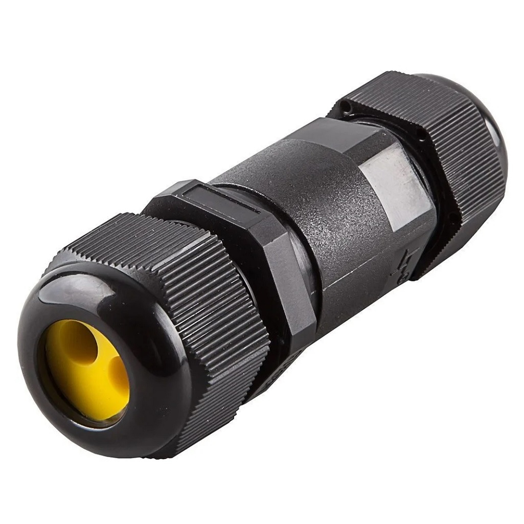 Соединитель-коннектор для проводов Stekker LD521 49188, 2-контактный, черный