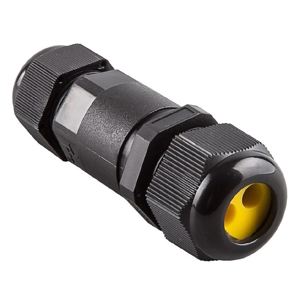 Соединитель-коннектор для проводов Stekker LD521 49188, 2-контактный, черный