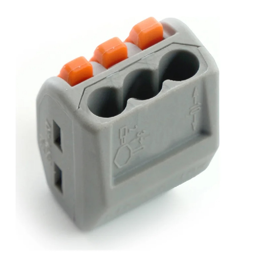 Клемма строительно-монтажная Stekker LD222-413 32397, 3-проводная