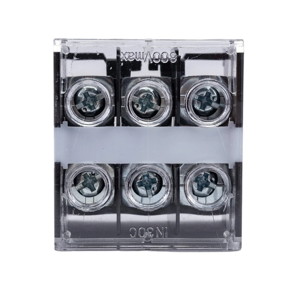 Колодка клеммная EKF BZD-10003 до 10 кв.мм, 50 А, полиамид, черная