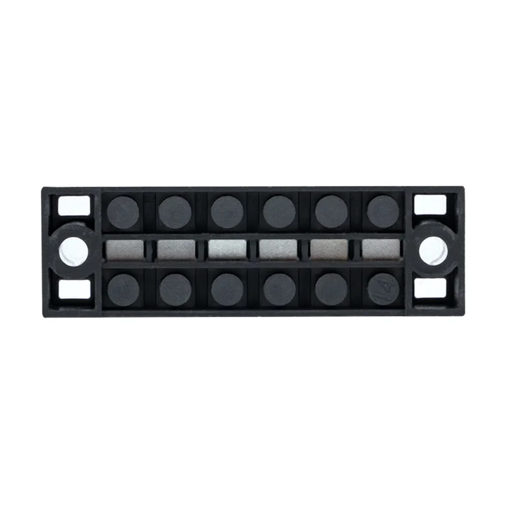 Колодка клеммная EKF TB-4506 до 4.5 кв.мм, 6 пар, 45 А, термопласт, черная