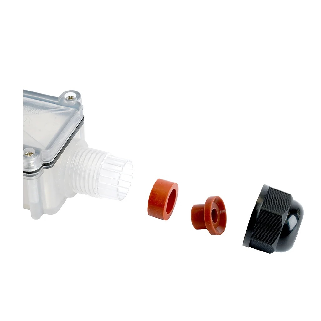 Коробка распределительная Stekker LD536 50128, водонепроницаемая на 2 выхода, прозрачный